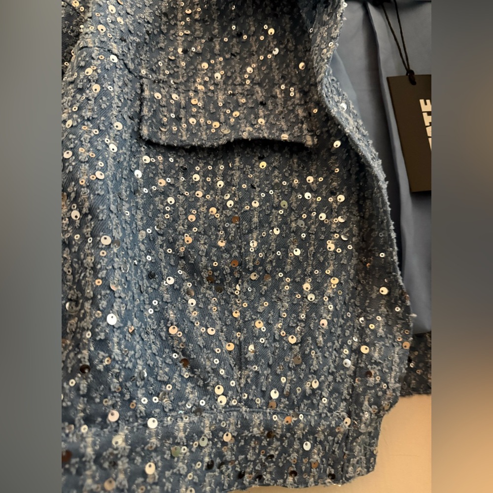 Rotate Birger Christensen Sequined denim ONLY jacket - Picture 6 of 8